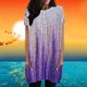 thumbnail image 2 of Moda Mujer Causal Cuello Redondo Blusa Estampada Camiseta de Manga Corta Verano Pocktes Tops Fridja ghk3527, 2 of 5