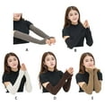 thumbnail image 2 of Decodeary Soft And Comfortable Women S Knitted Arm Cover For Daily Wear Has Moderate Elasticity Warm Arm Cover black, 2 of 6