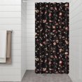 thumbnail image 3 of Vintage Rose and Peony Botanical Curtain 36x72, Romantic Floral Garden Style for Elegant Bathrooms, 3 of 5
