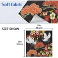 thumbnail image 7 of GZHJMY Crane Bird Flower Japanese Polyester Cloth Dinner Napkins with Hemmed Edges Set of 4 Oversized 20 x 20 inches for Wedding Party Family Holiday Decorative Washcloths, 7 of 7