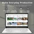 thumbnail image 2 of HP Premium Stream 14" HD BrightView Laptop, Intel Celeron N4120, 16GB RAM, 64GB eMMC, Intel UHD Graphics, HD Webcam, 1 Year Office 365, Bluetooth, WiFi, HDMI, Win 11s, Silver, 32GB Hotface USB Card, 2 of 5