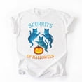 thumbnail image 3 of Funny Cat Lovers Spurrits of Halloween Ghost Cats T-Shirt, Fullsizes S-5XL Multicolors T-Shirt, 3 of 5