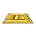 thumbnail image 2 of Ahgly Company Machine Washable Indoor Rectangle Abstract Yellow Contemporary Area Rugs, 6' x 9', 2 of 4