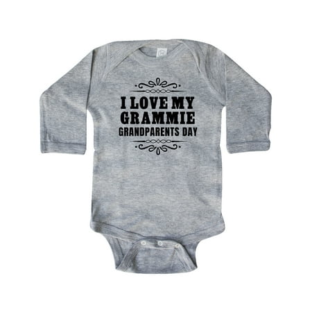 

Inktastic Grandparents Day I Love My Grammie Gift Baby Boy or Baby Girl Long Sleeve Bodysuit