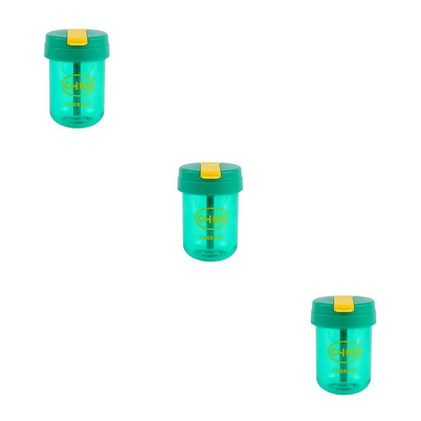 Inteprter Botella de agua de paja 300ML Resistente al calor Taza portátil anti-escaldado Gran apertura A prueba de polvo Deportes Drinkware Type1 NO1