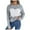 Gray, variant on Women's Oversized Knit Sweaters, Womens Crewneck Sweaters Casual Tops Comfy Fall Outs Winter Clothes Dressy