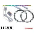 thumbnail image 1 of 2 Pack 115mm Remote Control Halo Light Headlight RGB Led Angel Eye Light -, 1 of 4