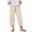 Khaki, variant on PATLOLLAV Summer Womens Print Pocket Sports Running Yoga Athletic Cotton and Linen Pants