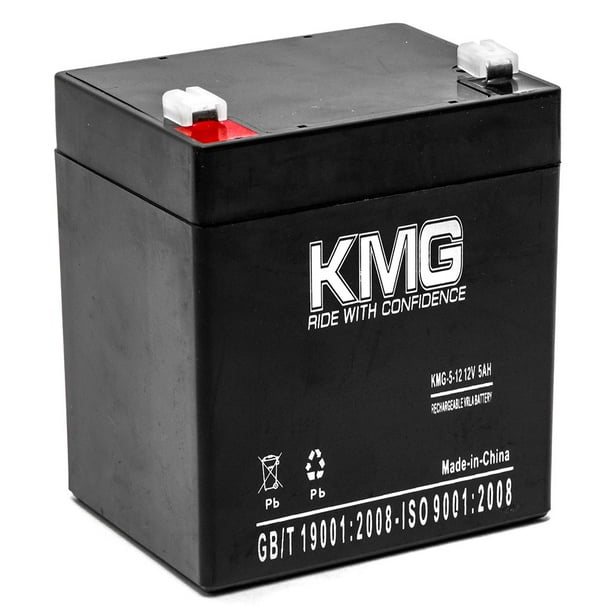 KMG Batterie de Remplacement 12V 5Ah Compatible avec CP12-4.0 CP12-5.0