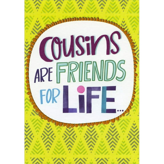 Designer Greetings Friends For Life Funny : Humorous 3D Pop Up Spring Activated Birthday Card for Cousin