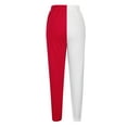 thumbnail image 5 of Kvture 2PC Women's Sweatpants Color Block Patchwork Trouser Elastic High Waist Joggers Baggy Pants with Multi-Pockets Red XXL, 5 of 7