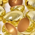 thumbnail image 5 of EclipseJewels 12 Pcs Golden Plastic Easter Eggs – 3.1 Inch Empty Eggs for DIY Decorating, Basket Stuffers & Egg Hunts, Reusable Easter Egg Kit for Party Favors & Games,Gold, 5 of 6