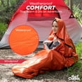 thumbnail image 4 of Mart Cobra Emergency Sleeping Bag 3-Pack – Ultra-Lightweight, Thermal Insulated, Waterproof, 84" x 36" – Essential Survival Gear for Outdoor, Hiking, Camping, 4 of 8