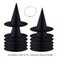 thumbnail image 3 of Uuiauoio Halloween Decorations Witch Hat, 12 Pcs Black Witch Hats Bulk Costume Accessory, Hanging Wizard Hat with Rope, Floating Witches Hats for Porch Yard Indoor Outdoor Decor Party Supplies, 3 of 6