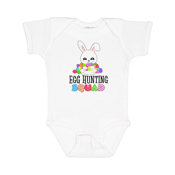 Inktastic Egg Hunting Squad with Easter Bunny Boys or Girls Baby Bodysuit
