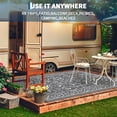 thumbnail image 6 of Garvee 8'x10' Outdoor Rug Waterproof Plastic Straw Rug, Reversible Outside Carpet UV Resistant Modern RV Mat for Backyard Garden Deck Poolside, Gray, 6 of 6