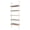 Brown, variant on Ktaxon 5-Shelf Modern Bookshelf, Wall Mounted Wood Ladder Bookcase with Metal Frame, Black