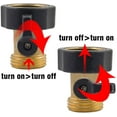 thumbnail image 3 of Garden Hose Shut Off Valve, 2 Pack Heavy Duty 3/4 Inch Solid Garden Hose, 3 of 4