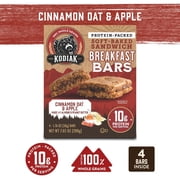 Kodiak Soft-Baked Sandwich Cinnamon Oat and Apple Protein Breakfast Bars, 1.76 oz, 4 Count Box, Ready to Eat