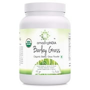 Amazing India USDA Certified Organic Barley Grass Powder (Non-GMO) 482 Gm (16 Oz) -Natural Souce of Vitamins & Minerals* Promotes Antioxidant Activities* Supports Overall Health & Well-Being*