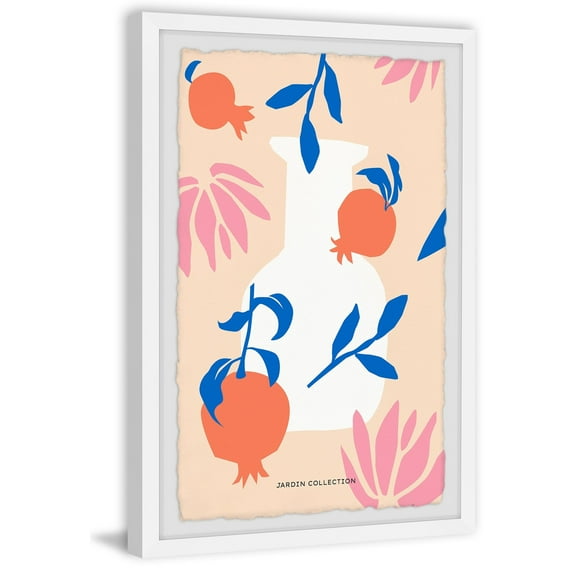 Marmont Hill White Vase Collection Framed Painting Print