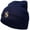 Navy, variant on Dollar Sign Logo Embroidered Short Beanie - Dk Grey OSFM