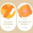 thumbnail image 3 of HONITANO 1Pcs Orange Suction Cup Toilet Tissue Holder for Bathroom 5.9x5.5in, 3 of 8