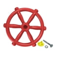 thumbnail image 2 of Fiocias Volant de Navire Pirate Maison de Jeu Extérieure Volant de Navire Pirate pour Enfants Jouet de Volant de Gym Accessoires de Terrain de Jeu Encourageant l'Exercice Extérieur Convient à la Cabane dans les Arbres Cour Arrière Rouge, 2 of 8