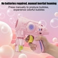 thumbnail image 4 of Cebalnir 1PC Bubble Guns for Kids, Leakproof and Lightweight, Outdoor Summer Toys for Beach Travel, Easter Basket Stuffer, Party Favor, Birthday Gift for Toddlers Boys Girls, 4 of 6