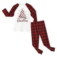 thumbnail image 5 of newwalpole Kids 2-Piece Outfit Sets Christmas Boys Girls Youth Christmas tree Winter 6 7 Long Sleeve Top & Pants Set Red for Size 2-3 Years, 5 of 7