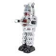 thumbnail image 1 of Wind Up Robot Toys, Clockwork Robot Toy Metal Structure Fencing Robot Adult Clockwork Walking Figurine Toy for Collection Birthday Holiday Gift, 1 of 7