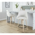 thumbnail image 3 of LumiSource Hannah 26" Fixed-Height Counter Stool - Set of 2, 3 of 6