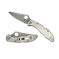 thumbnail image 1 of Spyderco Delica 4 Lockback Knife Titanium (2.9" Damascus) C11TIPD, 1 of 2