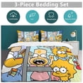thumbnail image 5 of Simpsons Bedding Sets Comfort 3 Pieces Bedding Set 1 Duvet Cover + 2 Pillowcase Decorative Bedding 102"x90", 5 of 8