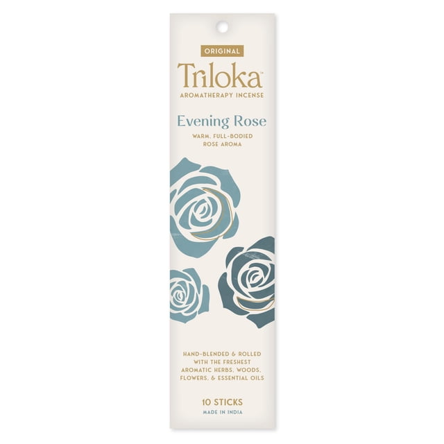 Incienso original Triloka, Evening Rose, 10 varillas