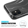 thumbnail image 4 of Milky Marble Collection Full Coverage Imd Smooth Marble Tpu Case For Iphone 11 - Black Swirl, 4 of 5