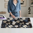 thumbnail image 4 of ZIATUBLES Vintage Peony Flower Print Portable Travel Ironing Board Alternative Mat Lightweight Foldable Ironing Pad Blanket for Washer Dryer Tabletop, 31.5" x 19.6", 4 of 7
