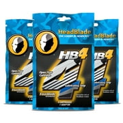 HeadBlade HB4 FourBlade Shaving Cartridges (4 Blades) 3 Pack