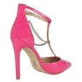 thumbnail image 3 of Delicious Shoes Women Stiletto High Heels Removable Anklet Silver Chain Ankle Strap Pointy Toe MESA-S Pink Patent 11, 3 of 3