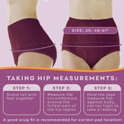 Wearever Womens Incontinence Underwear, Maximum Absorbent Bladder Control Panties, Reusable Single Pair