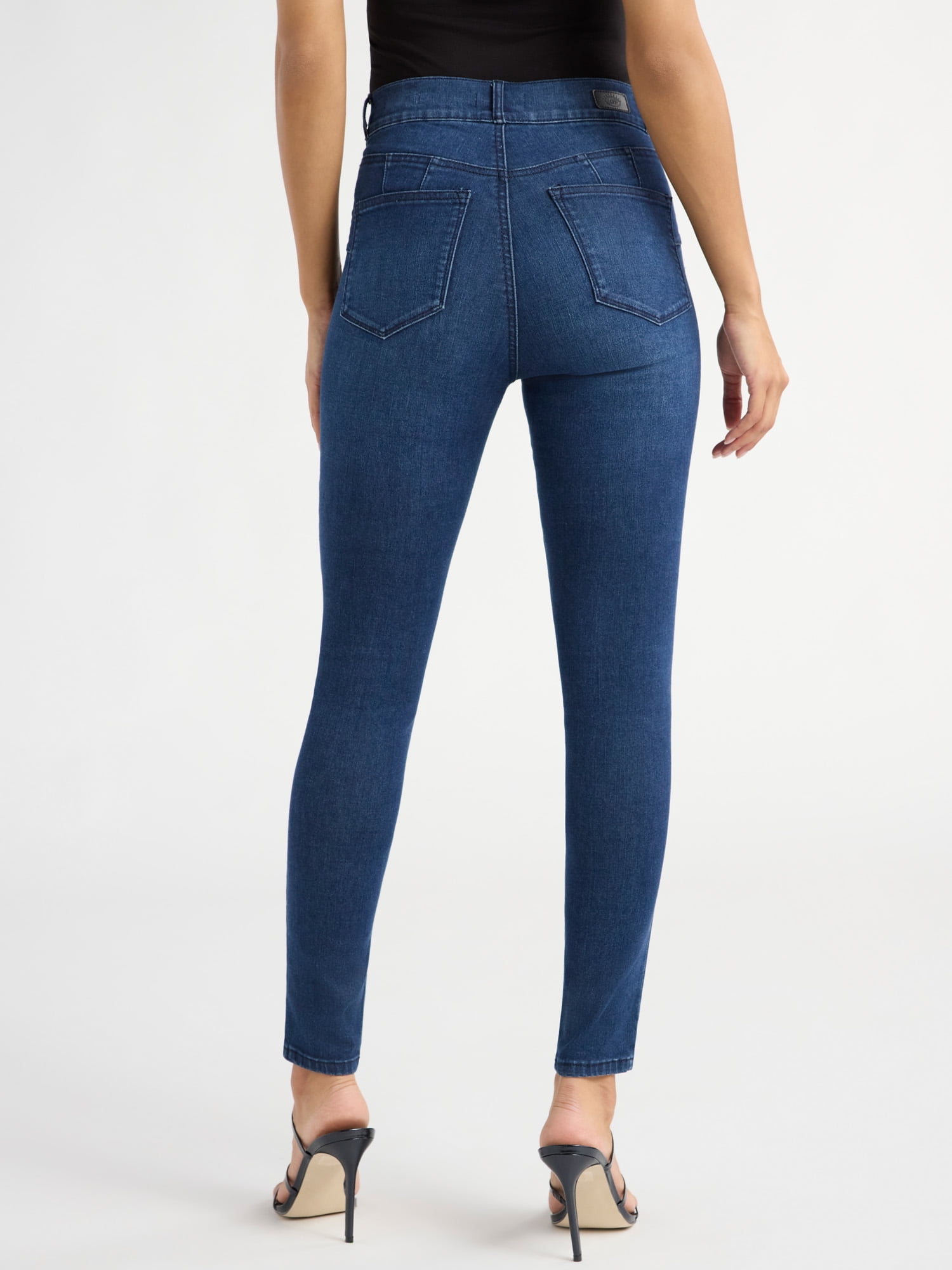 Sofia Jeans Women's and Women's Plus Eva Contouring Skinny High Rise Ankle Jeans, 25" and 27" Inseams, Sizes 0-28