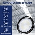 thumbnail image 2 of Lámpara LED de gran altura CINOTON, 160 W, 24 000 LM, 5000 K, IP65, con certificación ETL, 2 of 9