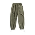 thumbnail image 4 of JTieacloth Mens Casual Stretch Chino Pant Men's Casual Pants Loose Fit Elastic Comfortable Summer Autumn Tapered Ankle Joggers For Daily Wear With Pure Color Design Green, 4 of 5