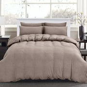 PURE ERA Duvet Cover Set Ultra Soft Heather Jersey Knit Cotton Home