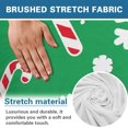 thumbnail image 7 of SCRAWLGOD Christmas Recliner Chair Covers Stretch Recliner Slipcovers Reclining Furniture Protector Washable Sofa Couch Cover with Storage Pocket for Pets Dog Cat, Candy Cane Snowflake Spots Green, 7 of 7