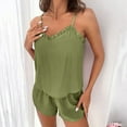 thumbnail image 6 of Enjoytime Pajamas for Women Set Solid Color Sleeveless Soft Tank and Shorts Sleepwear Casual Loose 2 Piece Outfits, 6 of 8