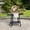 White, variant on SUNJOY 20 inch Charcoal Grill, Egg-shaped Outdoor Grill with Pizza Stone, Ultimate BBQ Grill and Smoker with Wheels, Green
