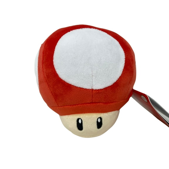 Super Mario Red Mushroom 5" Plush Toy w/ Sound FX 2022 Nintendo Power Up WORKS