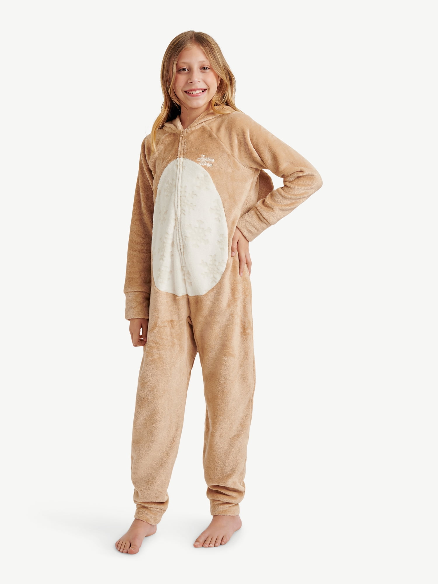 Justice Girls Long Sleeve Blanket Sleeper, One-Piece, Sizes 4-18