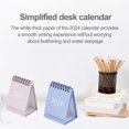 thumbnail image 4 of Twinkseal Family Friends Calendar 2024 Mini Desk Calendar Spiral Coil Page Turning Date Recording 12 Monthly Calendar for Planning Event Log Portable Simple, 4 of 8